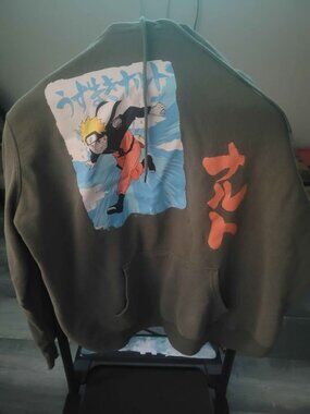 Naruto Shippuden Collection Hoodie – 3XL – Olive Green – Anime